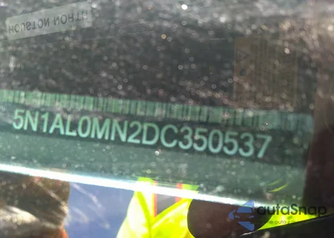 2013 Infiniti Jx35 z USA, uszkodzony, nr VIN 5N1AL0MN2DC350537